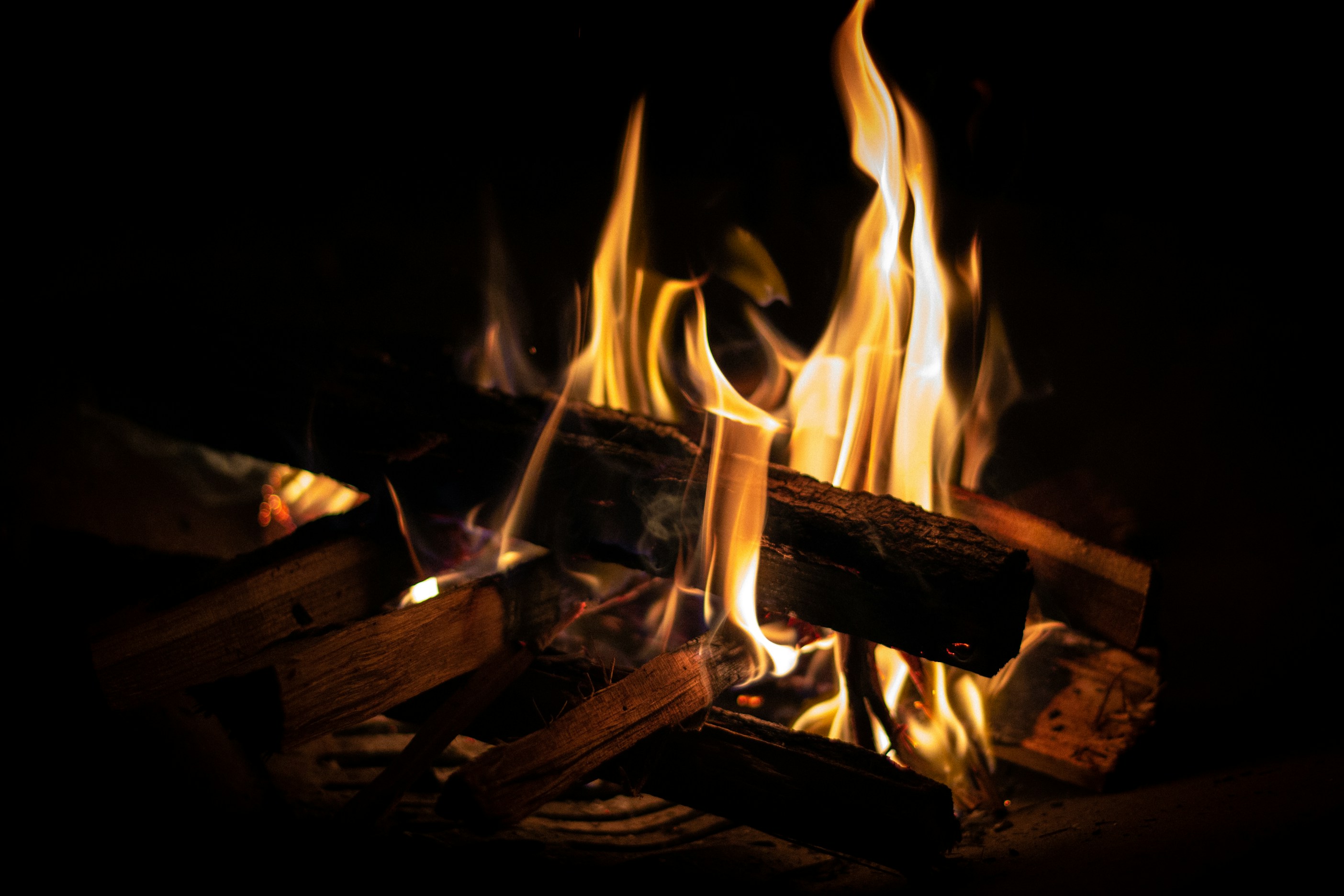 Fireplace Flames Background
